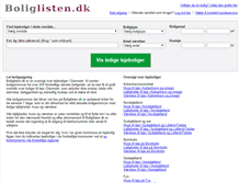 Tablet Screenshot of boliglisten.dk